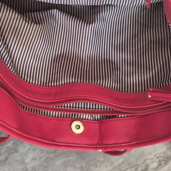 Nine West Pink and Cream Tote Bag with Dual Handles - Picture 3 of 14